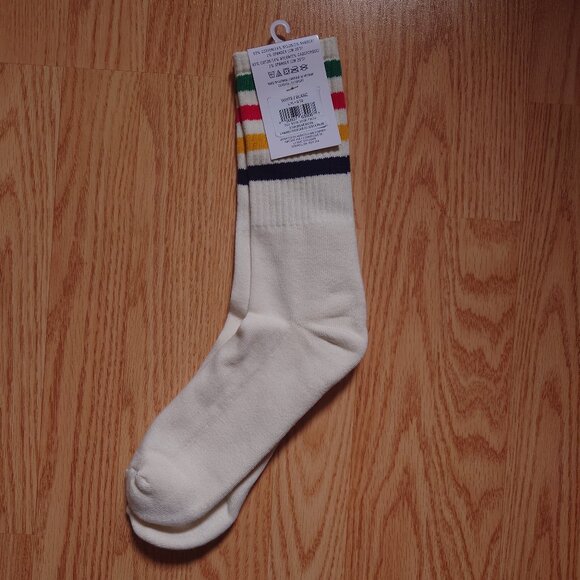 NWT HBC Hudson's Bay Stripes Crew Socks - Picture 5 of 6